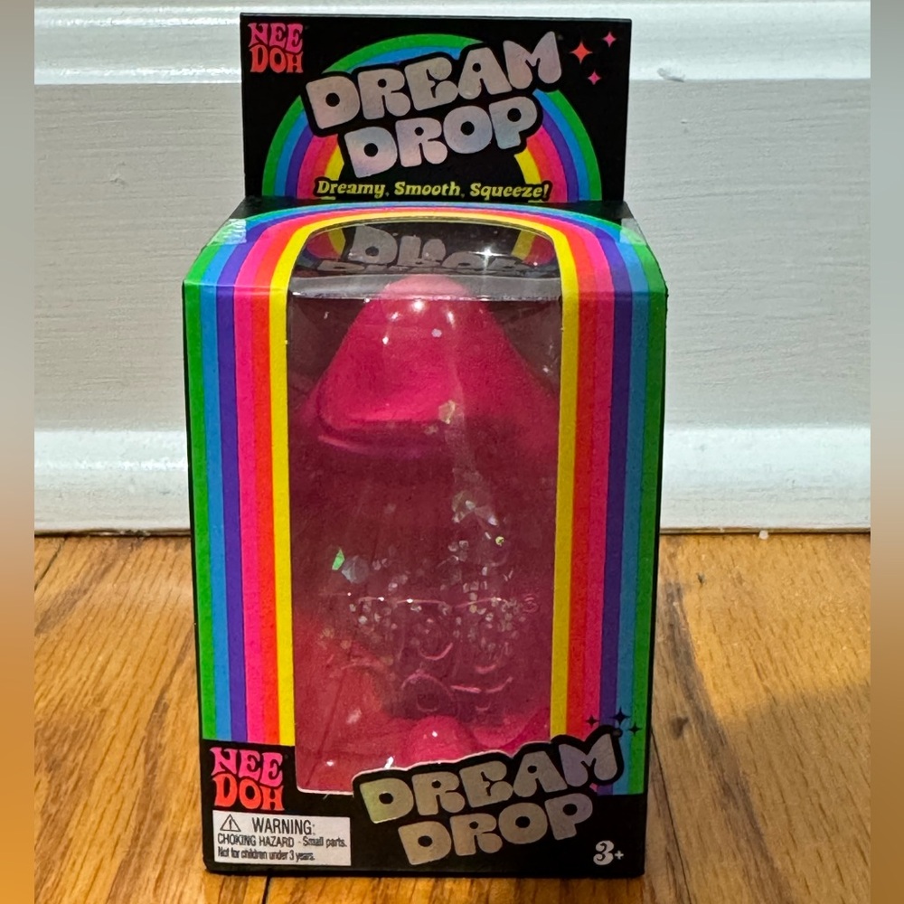 NeeDoh Dream Drop Squeeze Toy - Pink
